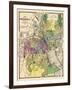 1870, Providence City Map, Rhode Island, United States-null-Framed Giclee Print