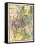 1870, Providence City Map, Rhode Island, United States-null-Framed Stretched Canvas