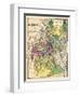 1870, Providence City Map, Rhode Island, United States-null-Framed Giclee Print