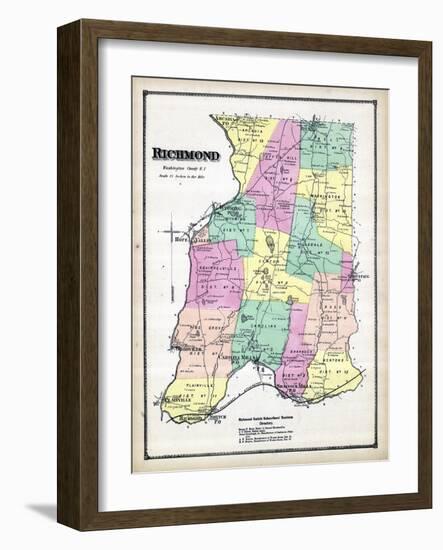 1870, Richmond, Rhode Island, United States-null-Framed Giclee Print