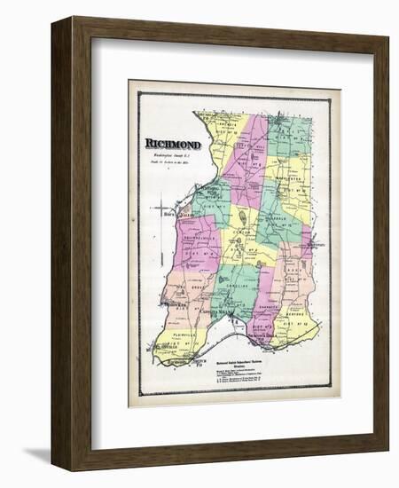 1870, Richmond, Rhode Island, United States-null-Framed Giclee Print