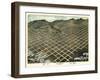 1870, Salt Lake City Bird's Eye View, Utah, United States-null-Framed Giclee Print