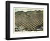 1870, Salt Lake City Bird's Eye View, Utah, United States-null-Framed Giclee Print