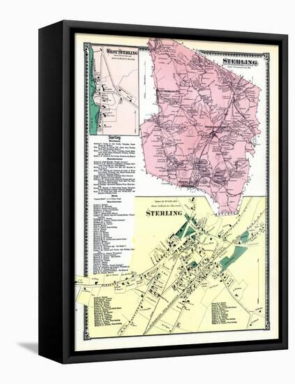 1870, Sterling, Sterling Town, Sterling West, West Sterling, Massachusetts, United States-null-Framed Stretched Canvas