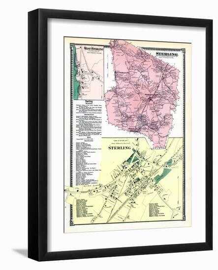 1870, Sterling, Sterling Town, Sterling West, West Sterling, Massachusetts, United States-null-Framed Giclee Print