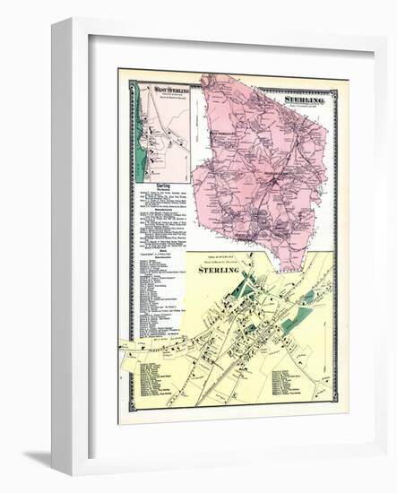 1870, Sterling, Sterling Town, Sterling West, West Sterling, Massachusetts, United States-null-Framed Giclee Print