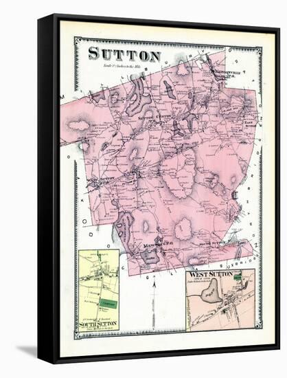 1870, Sutton, Sutton South, Sutton West, West Sutton, Massachusetts, United States-null-Framed Stretched Canvas