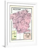 1870, Sutton, Sutton South, Sutton West, West Sutton, Massachusetts, United States-null-Framed Giclee Print