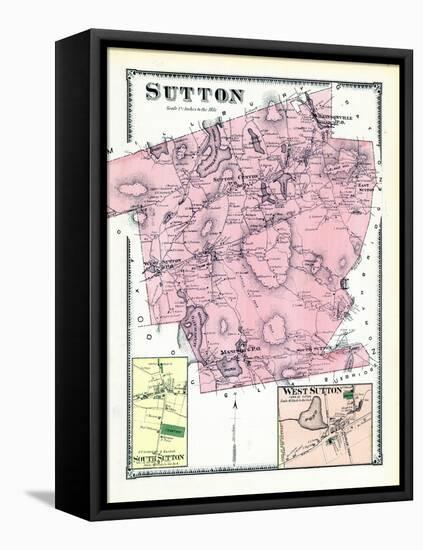 1870, Sutton, Sutton South, Sutton West, West Sutton, Massachusetts, United States-null-Framed Stretched Canvas