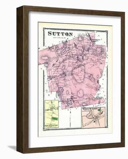 1870, Sutton, Sutton South, Sutton West, West Sutton, Massachusetts, United States-null-Framed Giclee Print
