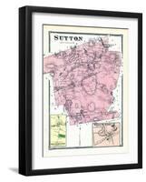 1870, Sutton, Sutton South, Sutton West, West Sutton, Massachusetts, United States-null-Framed Giclee Print