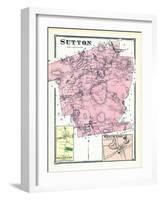 1870, Sutton, Sutton South, Sutton West, West Sutton, Massachusetts, United States-null-Framed Giclee Print