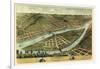 1870, Wheeling Bird's Eye View, West Virginia, United States-null-Framed Giclee Print