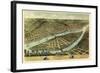 1870, Wheeling Bird's Eye View, West Virginia, United States-null-Framed Giclee Print