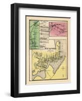 1870, Wickford, Wickford Station, LaFayette, Bellville, Rhode Island, United States-null-Framed Giclee Print