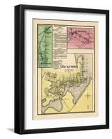 1870, Wickford, Wickford Station, LaFayette, Bellville, Rhode Island, United States-null-Framed Giclee Print