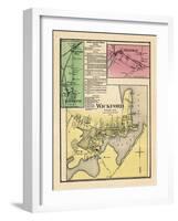 1870, Wickford, Wickford Station, LaFayette, Bellville, Rhode Island, United States-null-Framed Giclee Print