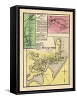 1870, Wickford, Wickford Station, LaFayette, Bellville, Rhode Island, United States-null-Framed Stretched Canvas