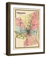 1870, Worcester, Massachusetts, United States-null-Framed Giclee Print