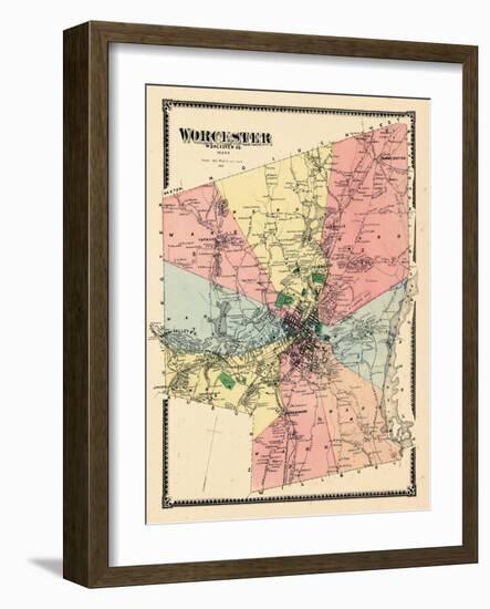 1870, Worcester, Massachusetts, United States-null-Framed Giclee Print