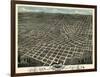 1871, Atlanta Bird's Eye View, Georgia, United States-null-Framed Giclee Print