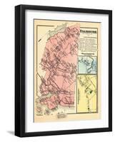 1871, Falmouth, Falmouth Corner, Falmouth West, West Falmouth, Maine, United States-null-Framed Giclee Print