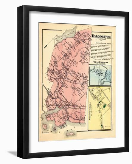 1871, Falmouth, Falmouth Corner, Falmouth West, West Falmouth, Maine, United States-null-Framed Giclee Print