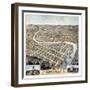 1871, Frankfort Bird's Eye View, Kentucky, United States-null-Framed Giclee Print