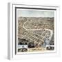 1871, Frankfort Bird's Eye View, Kentucky, United States-null-Framed Giclee Print