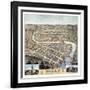 1871, Frankfort Bird's Eye View, Kentucky, United States-null-Framed Giclee Print