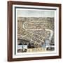 1871, Frankfort Bird's Eye View, Kentucky, United States-null-Framed Giclee Print