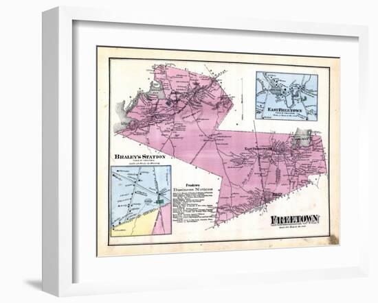 1871, Freetown, Bradley's Station, Freetown East, East Freetown, Massachusetts, United States-null-Framed Giclee Print