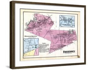 1871, Freetown, Bradley's Station, Freetown East, East Freetown, Massachusetts, United States-null-Framed Giclee Print