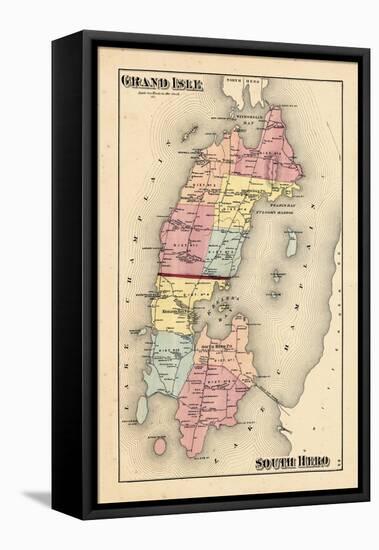 1871, Grang Isle, Hero South, Vermont, United States-null-Framed Stretched Canvas