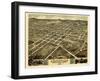 1871, Huntsville Bird's Eye View, Alabama, United States-null-Framed Giclee Print