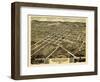 1871, Huntsville Bird's Eye View, Alabama, United States-null-Framed Giclee Print