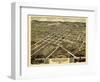 1871, Huntsville Bird's Eye View, Alabama, United States-null-Framed Giclee Print