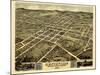 1871, Huntsville Bird's Eye View, Alabama, United States-null-Mounted Giclee Print