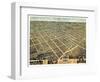 1871, Lexington Bird's Eye View, Kentucky, United States-null-Framed Premium Giclee Print