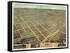 1871, Lexington Bird's Eye View, Kentucky, United States-null-Framed Stretched Canvas
