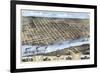 1871, Little Rock Bird's Eye View, Arkansas, United States-null-Framed Premium Giclee Print