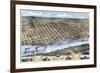 1871, Little Rock Bird's Eye View, Arkansas, United States-null-Framed Giclee Print