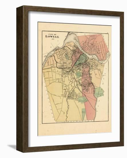 1871, Lowell City, Massachusetts, United States-null-Framed Giclee Print