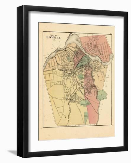 1871, Lowell City, Massachusetts, United States-null-Framed Giclee Print