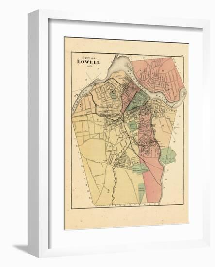 1871, Lowell City, Massachusetts, United States-null-Framed Giclee Print