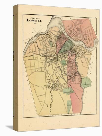 1871, Lowell City, Massachusetts, United States-null-Stretched Canvas