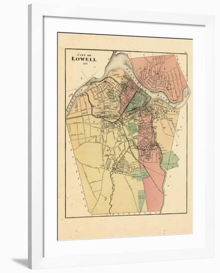 1871, Lowell City, Massachusetts, United States-null-Framed Giclee Print