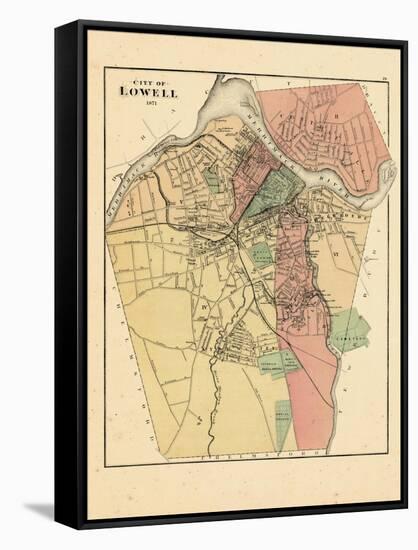 1871, Lowell City, Massachusetts, United States-null-Framed Stretched Canvas