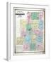 1871, Morrow County Outline Map, Ohio, United States-null-Framed Giclee Print