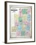 1871, Morrow County Outline Map, Ohio, United States-null-Framed Giclee Print